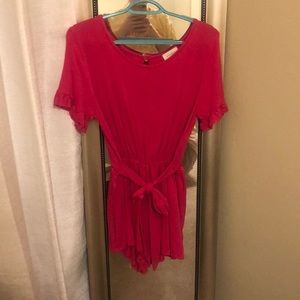 Everly Pink Romper